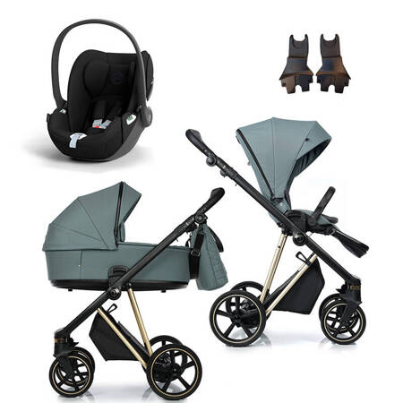 Roan IVI 2.0 Pine Green zestaw 3 w 1 z fotelikiem Cybex Cloud T 