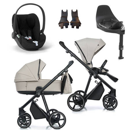 Roan IVI 2.0 Sesame zestaw 4 w 1 z fotelikiem Cybex Cloud T i-Size Plus i bazą isofix