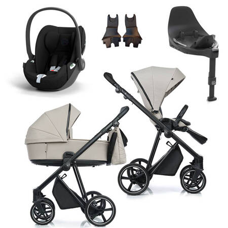 Roan IVI 2.0 Sesame zestaw 4 w 1 z fotelikiem Cybex Cloud T i-Size i bazą isofix