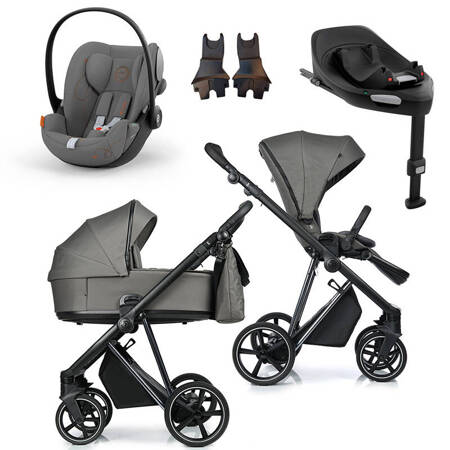 Roan IVI 2.0 Taupe zestaw 4 w 1 z fotelikiem Cybex Cloud G i-Size i bazą isofix