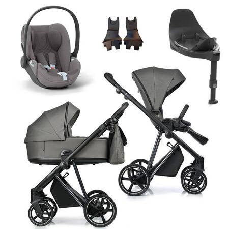 Roan IVI 2.0 Taupe zestaw 4 w 1 z fotelikiem Cybex Cloud T i-Size Plus i bazą isofix