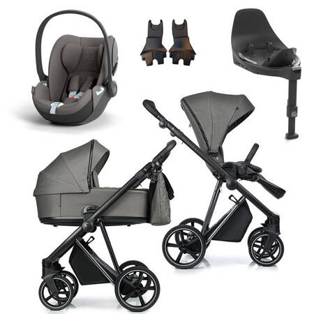 Roan IVI 2.0 Taupe zestaw 4 w 1 z fotelikiem Cybex Cloud T i-Size i bazą isofix