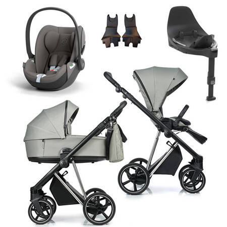 Roan IVI 2.0 Tea Leaf zestaw 4 w 1 z fotelikiem Cybex Cloud T i-Size i bazą isofix